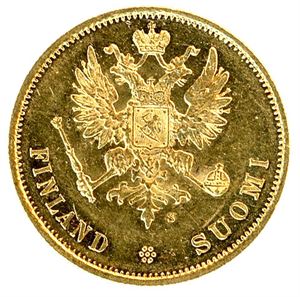 10 Markkaa 1878 in gold. 01
