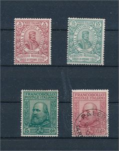 ITALIA x/o Mi 95-98, 2 serier 1910 (€ 418)
