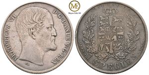 Speciedaler 1849 Frederik VII. H.4A. Kv.1/1+