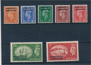 MOROCCO AGENCIES xx Mi 94-100, 1951 komplett serie (£ 38)