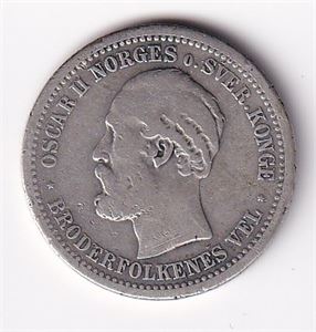 1 krone 1878 - uvanleg i denne kvaliteten