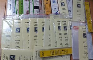 Parti diverse förpackningar klämfix, flera olika storlekar, några oöppnade