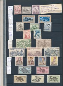 TSJEKKOSLOVAKIA xx noen komplette serier 50-tallet (€ 153,50)