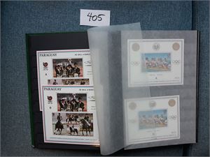 PARAGUAY xx restesamling 1987-97 i 64 siders bok. Noen miniark i A- og B-trykninger. Meget stor katalogverdi