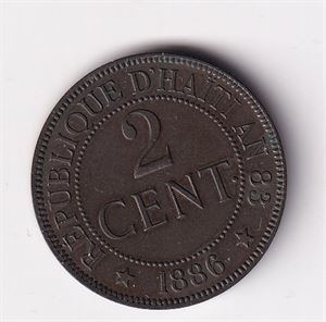 Haiti 2 Cent - 1886