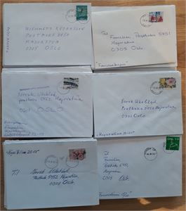 Brevlot: ca 400 brev med LP-stpl ca 1999-2001 fra hele landet. Kryssordpost. God kvalitet