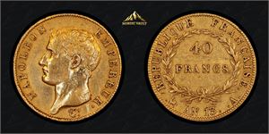 40 Franc 1804-1805. Gull