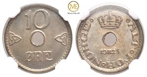 10 øre 1925 Haakon VII. Kv.0