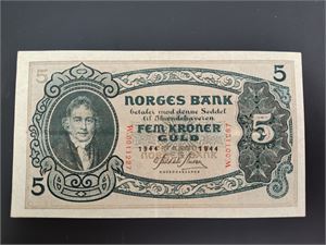 5 kroner 1944 W