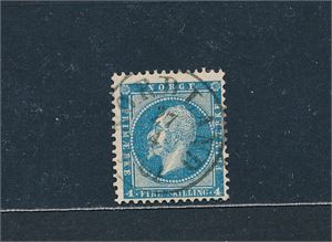 Nk 4 o. Fullstemplet "NORDLAND 27-4-1861". GI BUD!