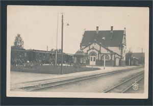 JERNBANESTASJON-SØRUMSAND (Oppi 1). Brukt 1924