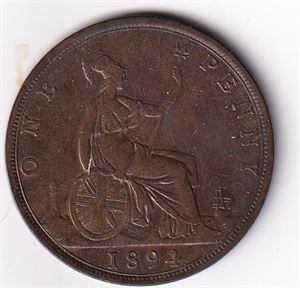England 1 penny 1894
