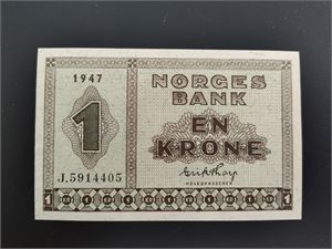 1 krone 1947 J