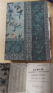 HELA VÄRLDEN samling i ett sprängfyllt slitet YVERT-album med tygomslag(!). Vissa länder plundrade men