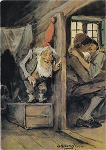 Kunstnerkort - Bergslien, nyare utgåve