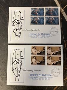 NK 1502-03 Helsevesen FDC 4-blokk