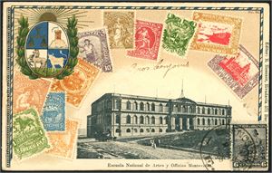 Approx. 300 postcards in the old size, from Latin- and South America.