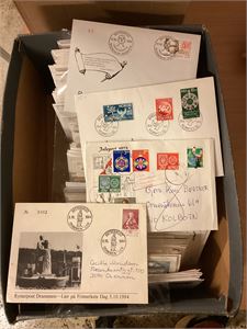 Eske Eske med ca 500 FDC  i skoeske