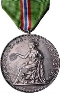 Medalje for lang og tro tjeneste. Kv.0