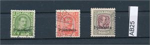 ISLAND - TJENESTE o Mi 63-65, de tre siste fra 1936 (€ (€ 50)