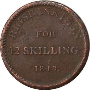 12 Skilling 1813 Kongsberg kv 1+*