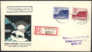 Samling Norske FDC fra 1938 til 1964 i album. Ca 55 forskjellige. Ingen med Haakon eller Olav.