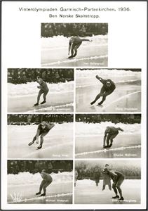 Vinterolympiaden Garmisch-Partenkirchen, 1936. Den Norske Skøitetropp. K-0