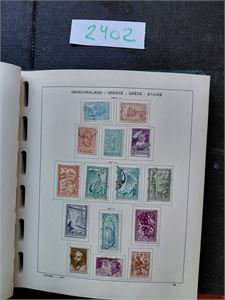 HELLAS Mest stemplet samling i Schaubek album 1945-91. Tett inkl miniark