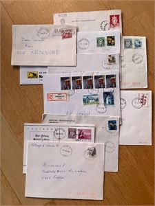 8 brev med stempler fra Hordaland + et TMS Haugesund