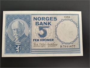 5 kroner 1956 D ex. OMG