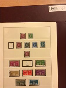 Samling Tjenestemerker, samling stemplet og ** i Flott Lindneralbum.  Litt tynt besatt.