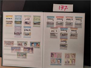 KOLONIER/SAMVELDET Serier i 16 siders bok, mest postfriske fra diverse holmer og skjær