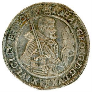 Germany. Saxony/Albertine. Johann Georg I 1624. Thaler. Dav#7601, KM#132. Kv-01