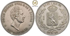 Speciedaler 1848 Oscar I. Kv.01