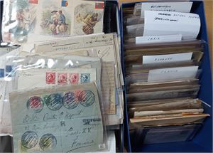 FRANKRIKE intressant parti brev med tonvikt på den klassiska perioden.  Âven äldre material