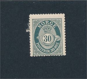 Nk 105 xx. Postfriskt 30øre, sentrert ned (Hk 725)
