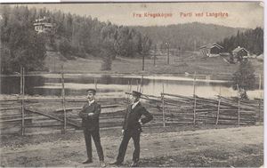 Ringerike. Fra Krokskogen Parti ved Langebro (Budstikka forlag 29) st. Krokkleven 24-XII-09