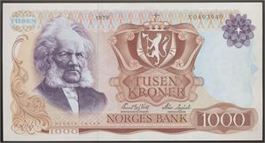 1000 Kroner 1978 X Erstatning Kv 01*