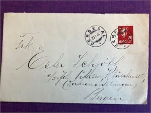 Buskerud - Brev stempl. Hemsedal 1940