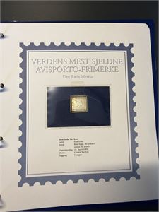 Verdens mest sjeldne avisporto frimerke sølv