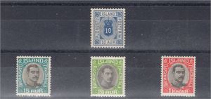 ISLAND fyra ** tjänstemärken, F13, 46,48,50