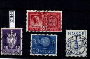 Nk 309, 482, 490 og tj 83 o. Fullstempler på vanskelige merker