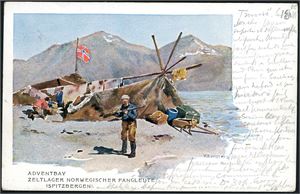 Svalbard/Spisbergen. Approx. 200 postcards in an album. All in the "old size".