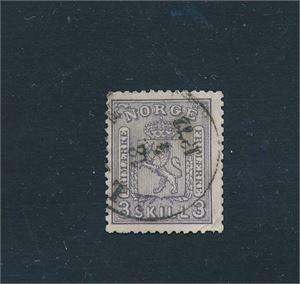 Nk 13b o. 3sk3 med sidevendt stempel antagelig "ALTEN 18-4-1872".