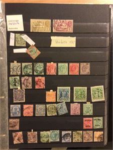 India 4 stk A4 plansjer med India, gammelt og nyere i album