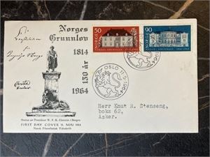 NK 553-54 Grunnlov FDC
