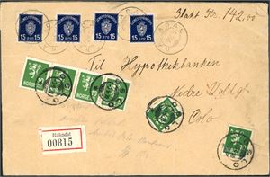 En god bunke norske brev i eske. Stort sett fra 1900 til 1950. Jevnt over grei kvalitet, men ingen "dyre" innslag.