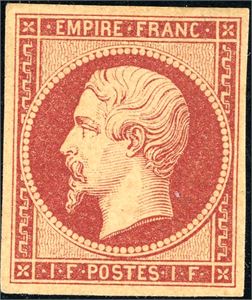 17 a. 1 Fr Napoleon. Very fine mint. Signed Brun. (€ 6500).