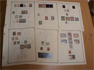MANCHURIA o/x samling på Scott fortrykksark med noen bedre serier