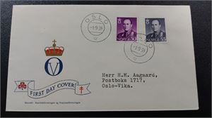NORGE FDC 1.9.59 med vinjett. (F 1100:-)